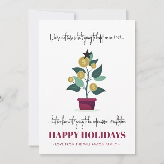 Sarcastic teuer Jahr vor 2022 Weihnachten Karte (Vorderseite)