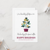 Sarcastic teuer Jahr vor 2022 Weihnachten Karte (Vorderseite/Rückseite Beispiel)