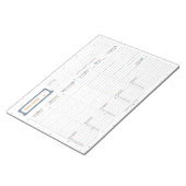 Sarcastic "This Weekly" Wochenplaner Snarky Quotes Notizblock (angewinkelt)