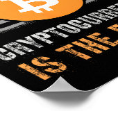 Sarcastic Trump America Crypto Is Future Joke Bull Poster (Ecke)