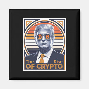Sarcastic Trump der Aufstieg von Crypto Bitcoin Mi Magnet