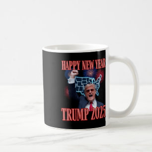 Sarcastic Trump glücklich Neues Jahr 2025 47. Präs Kaffeetasse