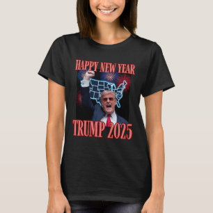 Sarcastic Trump glücklich Neues Jahr 2025 47. Präs T-Shirt
