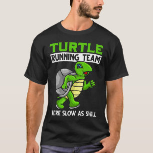 Sarcastic Turtle Slow Running Marathon Team T-Shirt