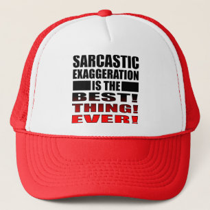 Sarcastic Übertreibung Funny Ball Cap Hat Quotes Truckerkappe
