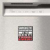 Sarcastic Übertreibung Funny Kühlschrankmagnet Red (In Situ (Geschirrspüler))