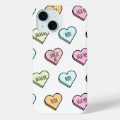 Sarcastic Valentine's Candy Heart Pattern Case-Mate iPhone Hülle (Rückseite)