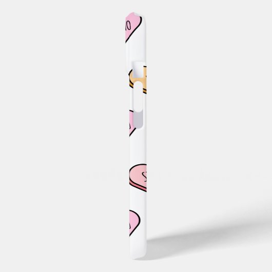 Sarcastic Valentine's Candy Heart Pattern Case-Mate iPhone Hülle (Rückseite / Links)