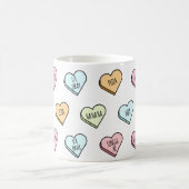 Sarcastic Valentine's Candy Heart Pattern Kaffeetasse (Mittel)
