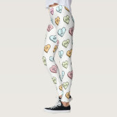 Sarcastic Valentine's Candy Heart Pattern Leggings (Links)