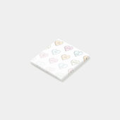 Sarcastic Valentine's Candy Heart Pattern Post-it Klebezettel (angewinkelt)