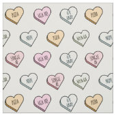 Sarcastic Valentine's Candy Heart Pattern Stoff (Muster)