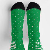 Sarcastic vergaß, wie man lustige grüne Socken bek (Oben)