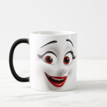 Sarcastic Women Face with Red Lips