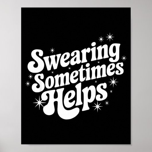Sarcastic Work Quote Office Gift Swearing Sometime Poster (Vorne)