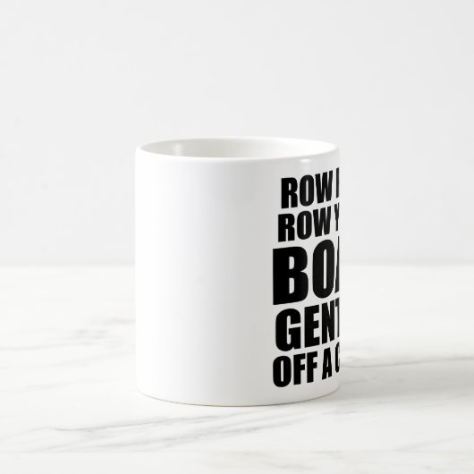 Sarcastic Zitat: Ihr Boot von einer Klippe abreiße Kaffeetasse (Mittel)