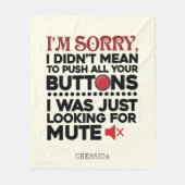 Sarcastic Zitat war nicht Gemein, Ihre Tasten zu d Fleecedecke (Vorderseite)