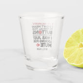 Sarcastic Zitat war nicht Gemein, Ihre Tasten zu d Schnapsglas (Rückseite)