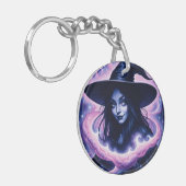 SarcasticWitchFace Schlüsselanhänger (Vorderseite links)