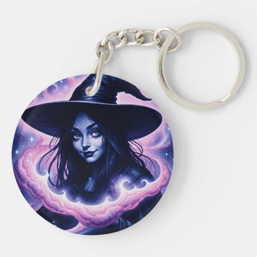 SarcasticWitchFace Schlüsselanhänger (Rückseite)