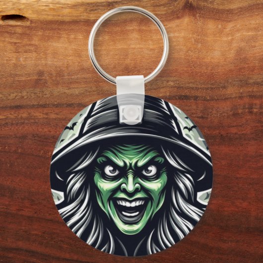 SarcasticWitchFace Schlüsselanhänger (Rückseite)