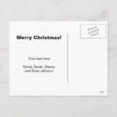 Sarcastische Weihnachtskarten mit lustigem Pinguin Feiertagspostkarte (Rückseite)