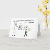 Sarcastischer Vater Karte (Gelbe Blume)