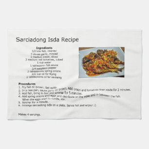Sarciadong Isda Recipe Handtuch