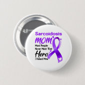 Sarcoidose Awareness Month Ribbon Geschenke Button (Vorne & Hinten)