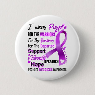Sarcoidose Awareness Month Ribbon Geschenke Button