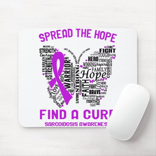 Sarcoidose Awareness Month Ribbon Geschenke Mousepad (Mit Mouse)