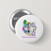 Sarcoidose Awareness Ribbon Support Geschenke Button (Vorne & Hinten)