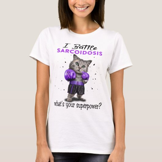 Sarcoidose Awareness Ribbon Support Geschenke T-Shirt (Vorderseite)
