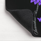 Sarcoidose Awareness Sunflower Elephant Butterfly Mousepad (Ecke)