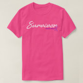 Sarcoidose Awareness Survivor Glitzer Ribbon Hope T-Shirt (Design vorne)