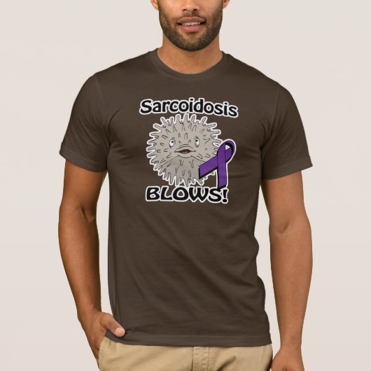 Sarcoidose Blows Awareness Design T-Shirt (Vorderseite)