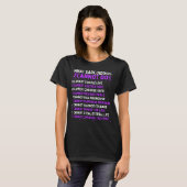Sarcoidosis Awareness Fighter Warrior Ribbon T-Shirt (Vorne ganz)