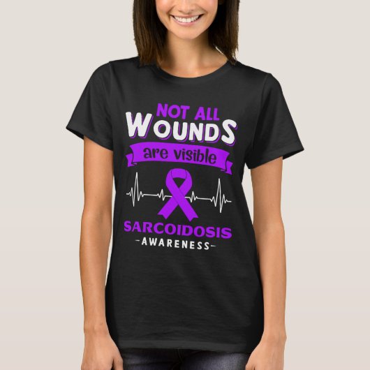 Sarcoidosis Awareness Month Ribbon Ohrts T-Shirt (Vorderseite)