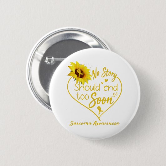 Sarcoma Awareness Month Ribbon Geschenke Button (Vorne & Hinten)