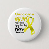 Sarcoma Awareness Month Ribbon Geschenke Button (Vorderseite)