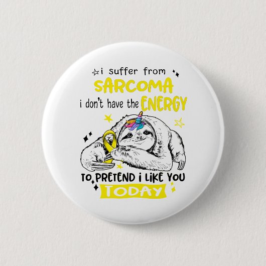 Sarcoma Awareness Month Ribbon Geschenke Button (Vorderseite)