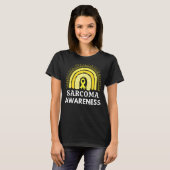 Sarcoma Awareness Month Sarcoma Gelbe Schleife T-Shirt (Vorne ganz)