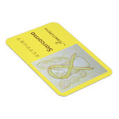 Sarcoma Awareness Ribbon Angel Custom Magnet (Rechte Seite)