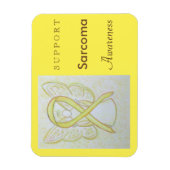Sarcoma Awareness Ribbon Angel Custom Magnet (Vertikal)
