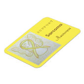 Sarcoma Awareness Ribbon Angel Custom Magnet (Linke Seite)