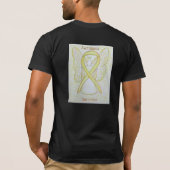 Sarcoma Awareness Ribbon Angel Custom Shirts (Rückseite)
