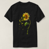 Sarcoma Awareness Sunflower T-Shirt (Design vorne)