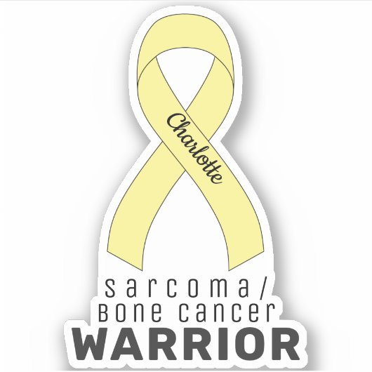 Sarcoma/Bone Cancer Vinyl Sticker (Vorderseite)