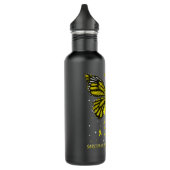 Sarcoma Cancer Awareness Butterfly Edelstahlflasche (Links)