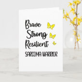 Sarcoma Cancer Awareness Month Sarcoma Krieger Karte (Gelbe Blume)